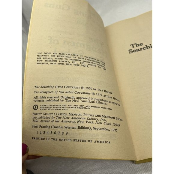 Searching Guns/Hangmen of San Sabel Ray Hogan Vintage Paperback Book 1st Print - Picture 7 of 10